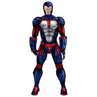 Archist Character Square Red White Blue Edition
